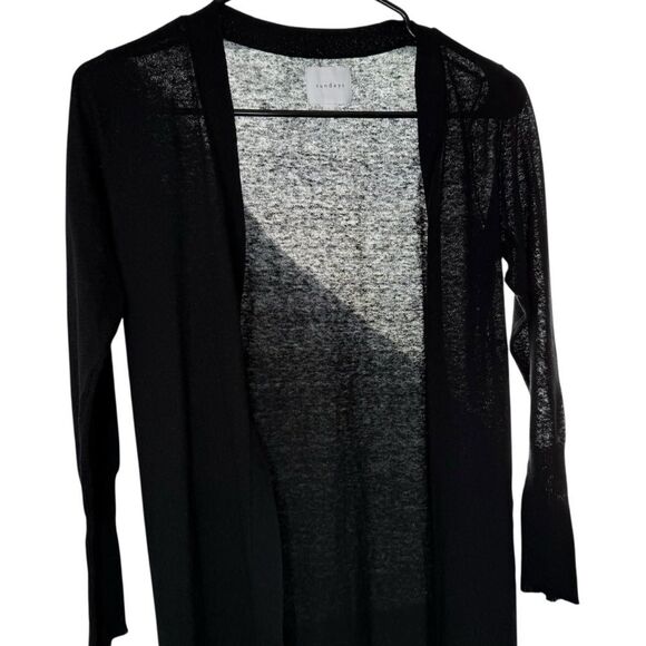 |EUC| WE ARE SUNDAYS Linen Blend Long Sleeve Full Length Lightweight Cardigan - Picture 2 of 6